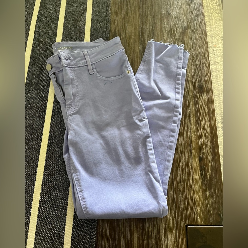 Size 4 Light purple old navy mid rise skinny jeans